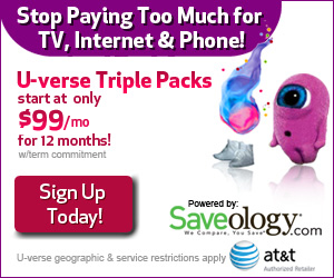 Order AT&T U-verse TV + Internet + Phone for $99 a month*