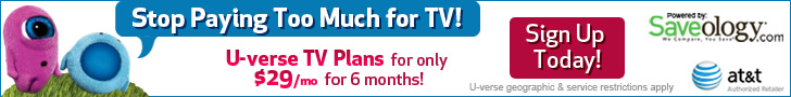 Order AT&T U-verse® Plans for only $29 a month for 6 months