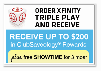 Get Comcast Triple Play and receive up to $200 dollars!*